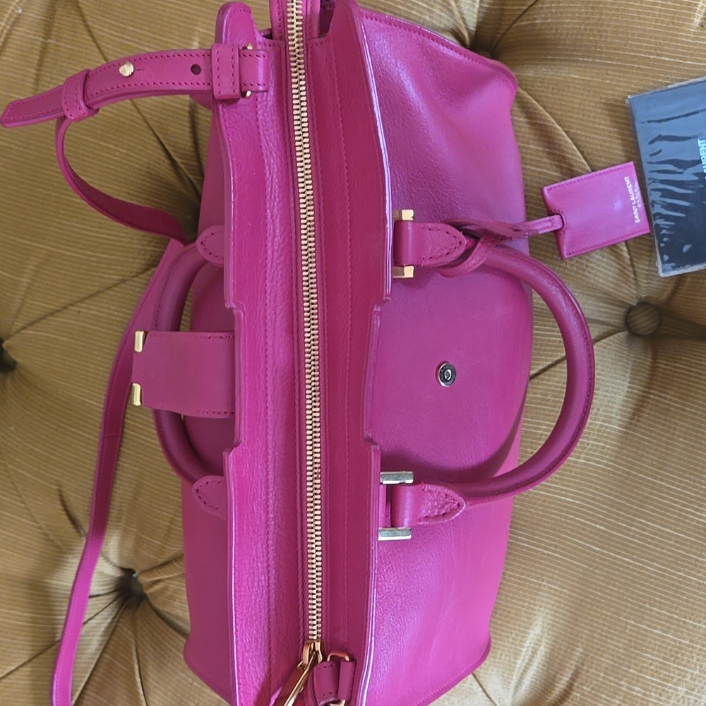 SAINT LAURENT Pink Leather Handbag - Picture 8 of 11